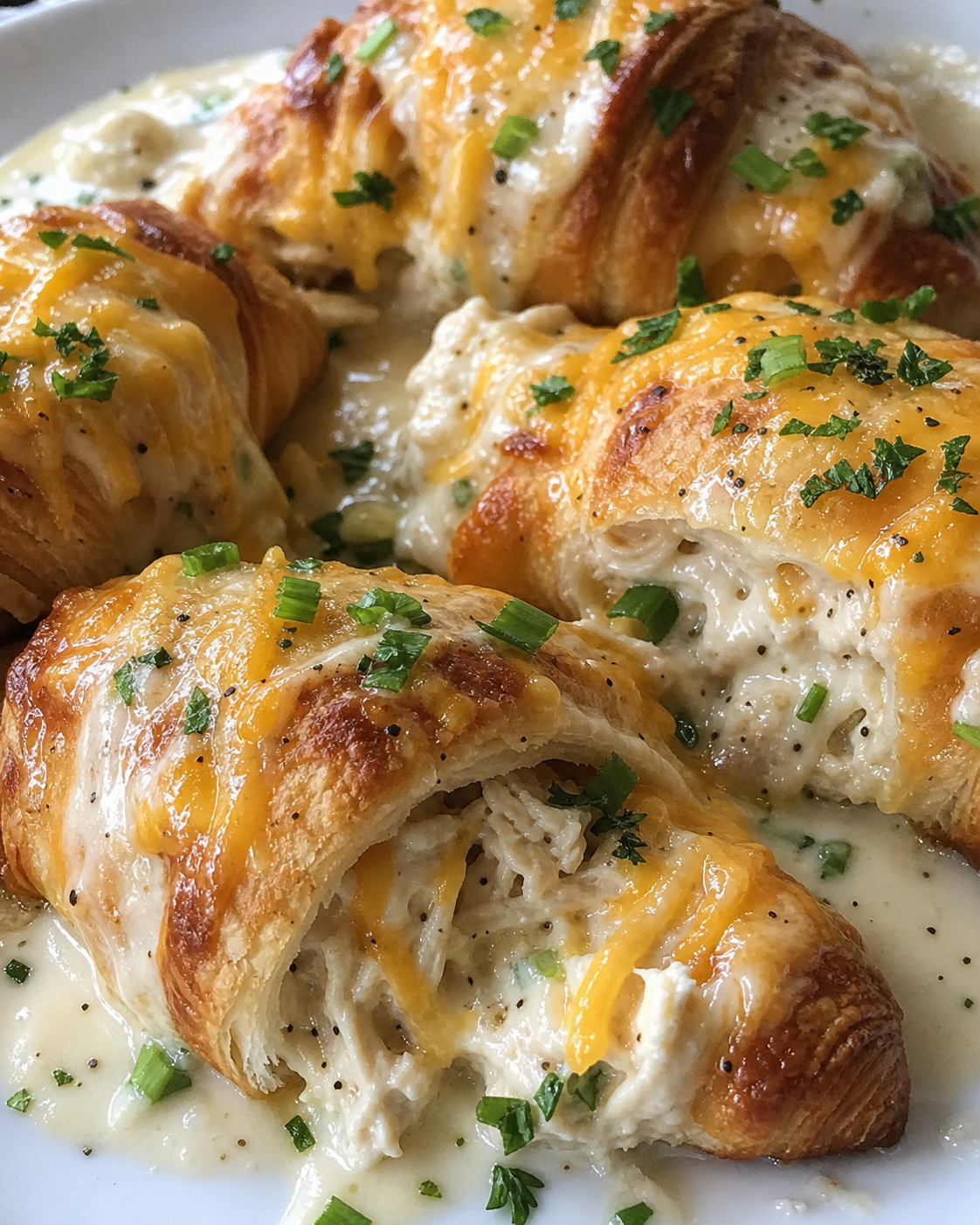 Cream Cheese Chicken Croissants