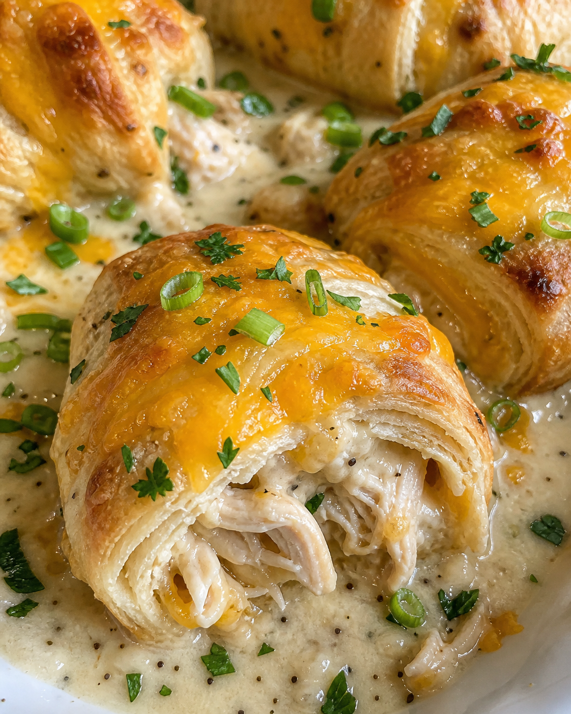 Cream Cheese Chicken Croissants