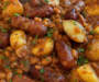 Crockpot Smokies with Beans and Potatoes