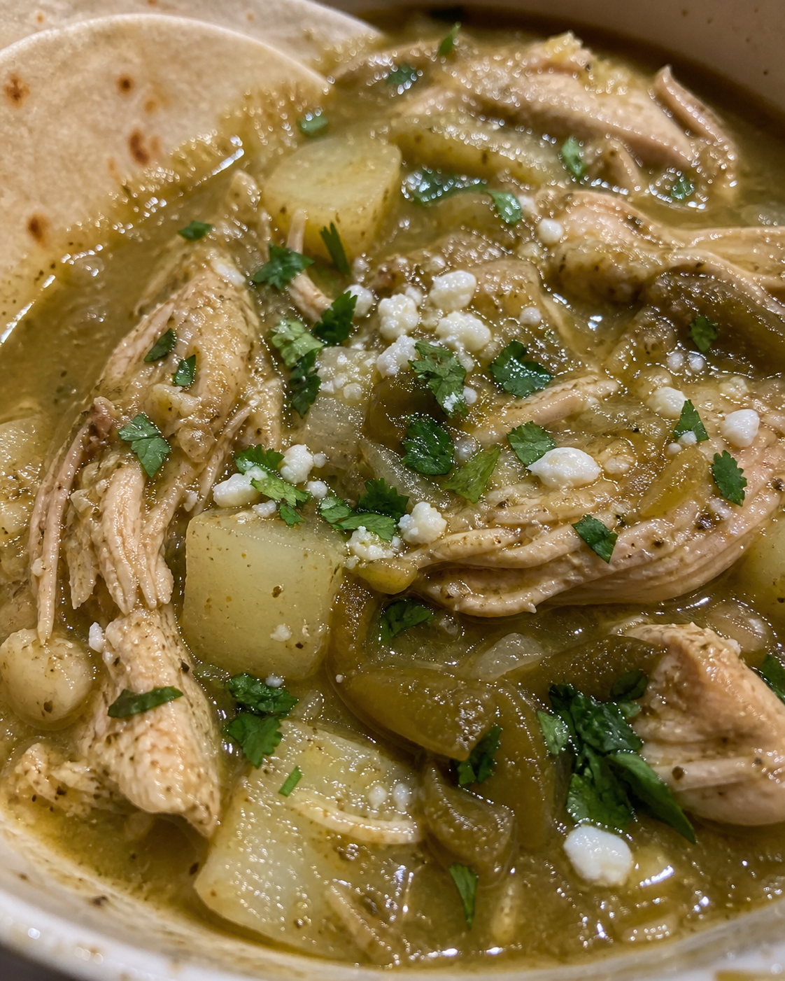 Green Chile Stew With Chicken