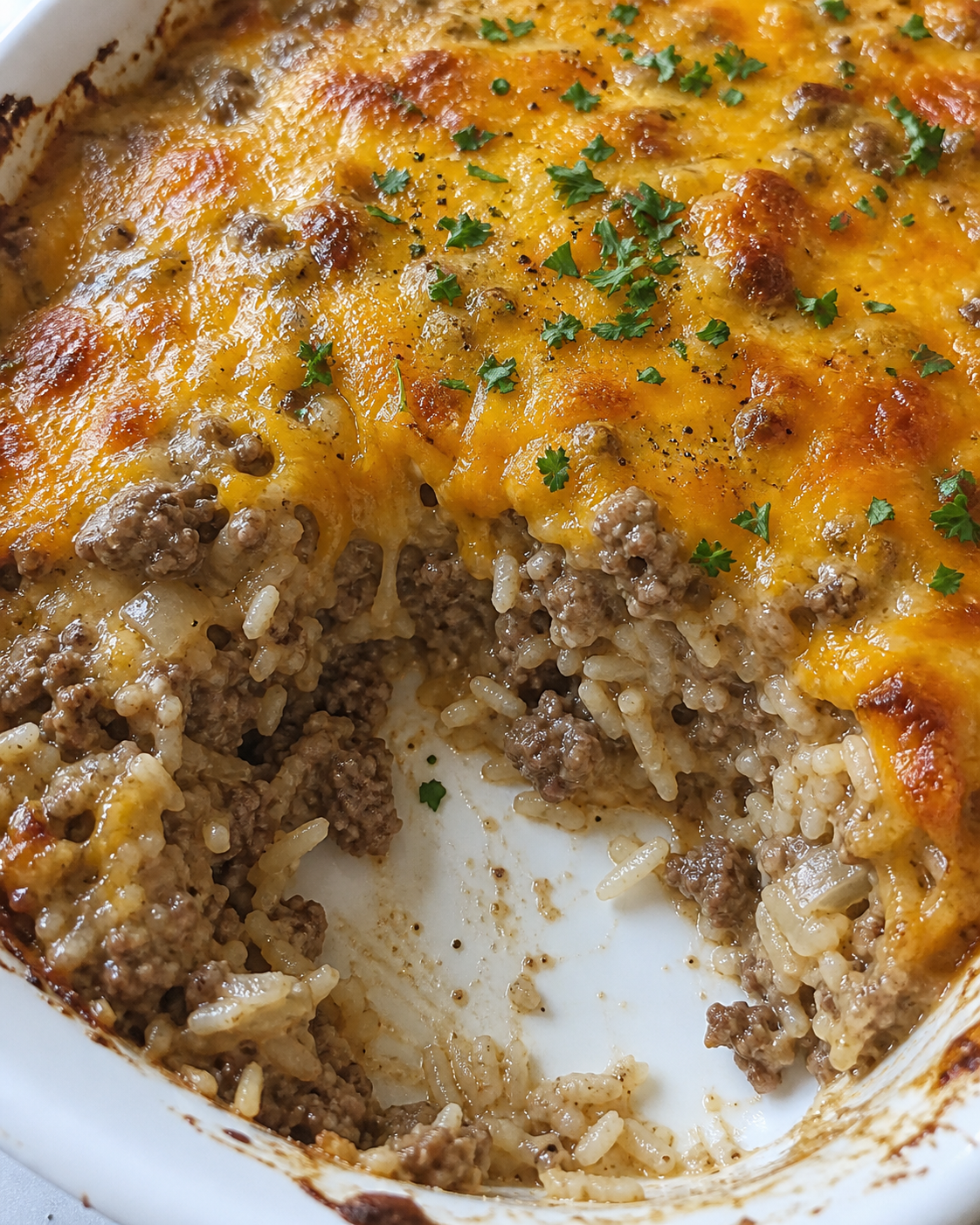 Hamburger and Rice Casserole