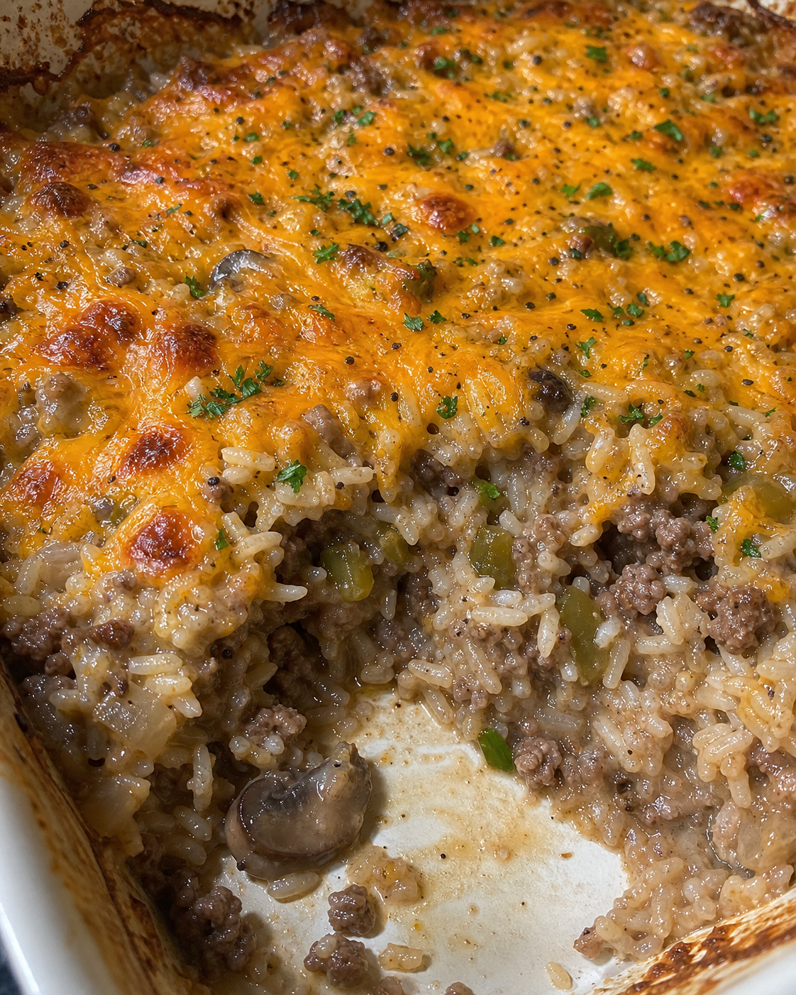 Hamburger & Rice Casserole