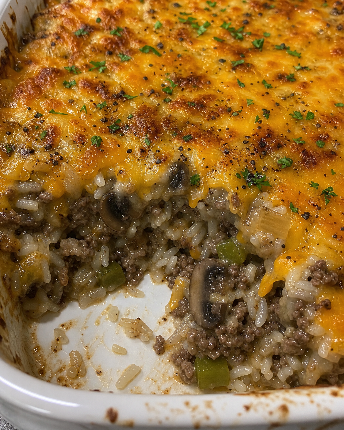 Hamburger & Rice Casserole
