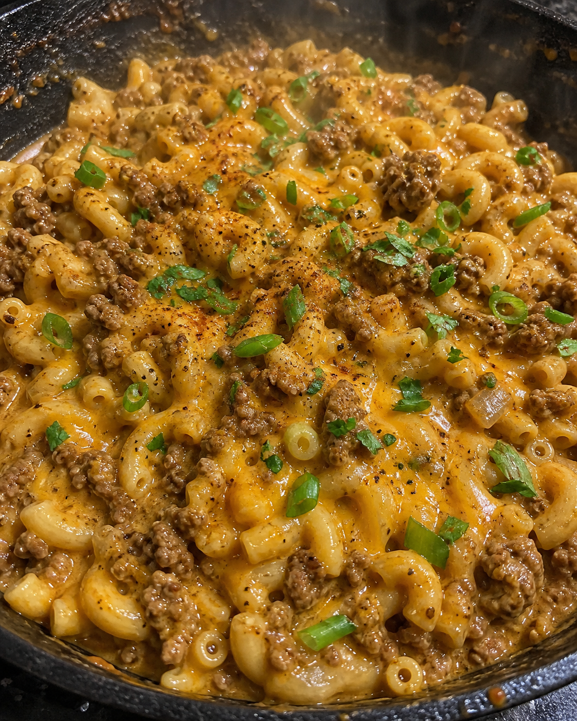 Cheeseburger Macaroni Skillet