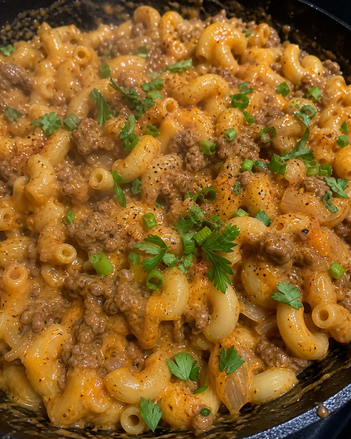 Cheeseburger Macaroni Skillet