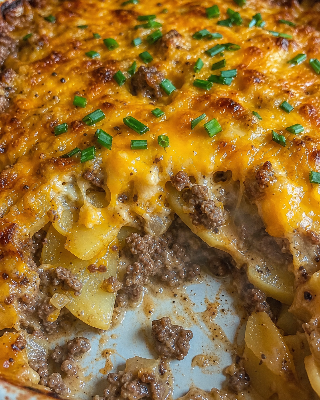 Cheesy Beef and Potato Casserole