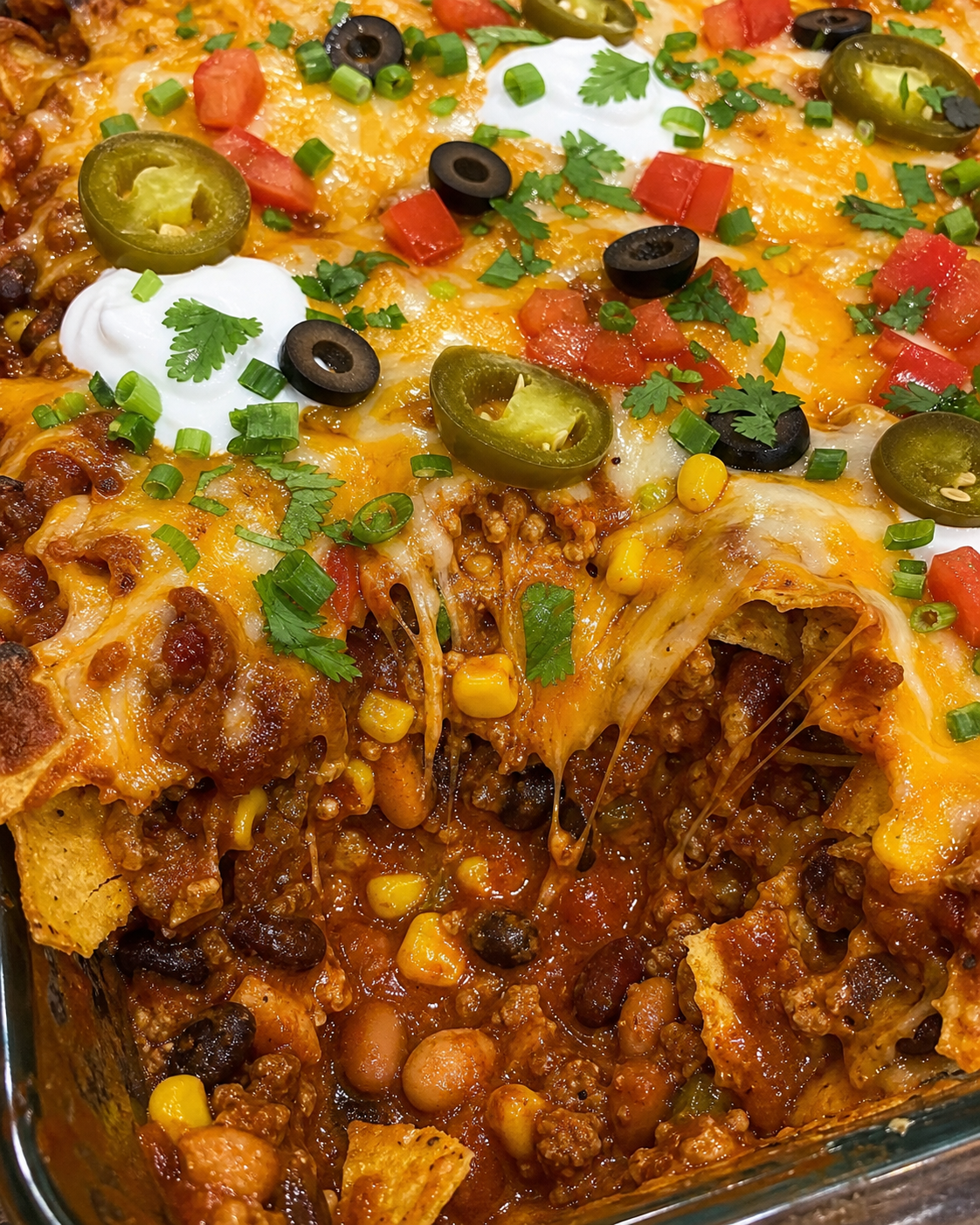 Crockpot Taco Casserole