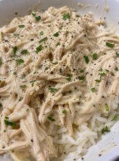 Slow Cooker Creamy Shredded Chicken