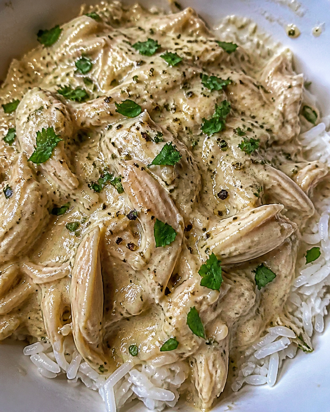 Slow Cooker Creamy Shredded Chicken