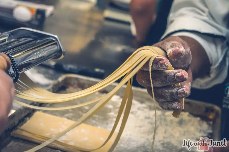 Image of a person boiling pasta