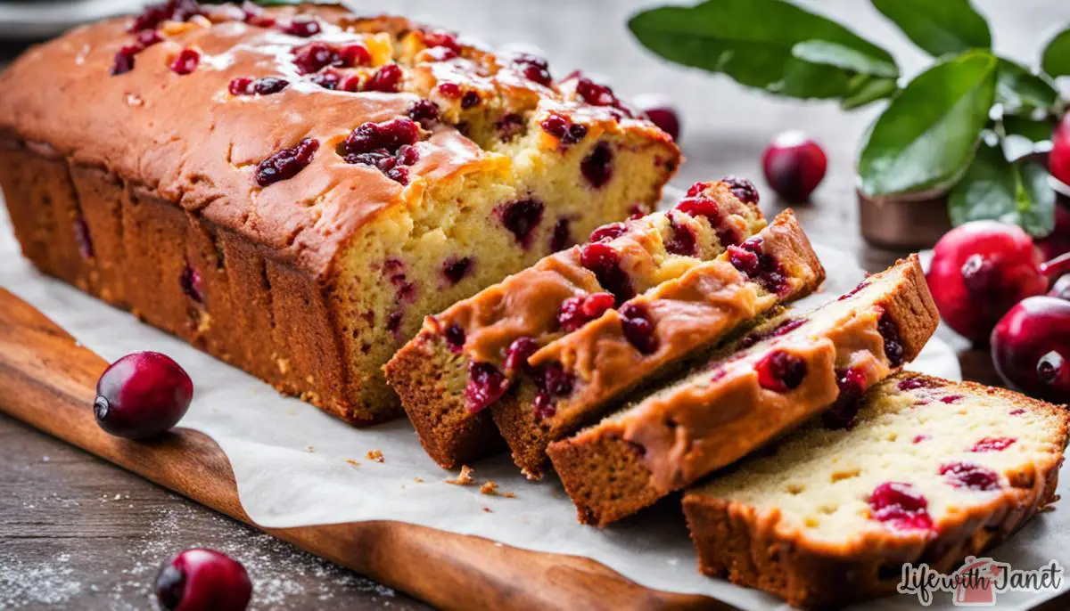 Delicious cranberry orange bread with a simple glaze, perfect for any occasion.